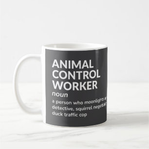 動物管理作業員の仕事の定義マグカップ コーヒーマグカップ