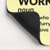 動物管理作業者のジョブ定義ギフト マウスパッド (コーナー)