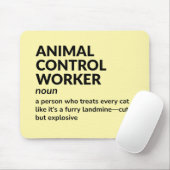 動物管理作業者のジョブ定義ギフト マウスパッド (マウス)