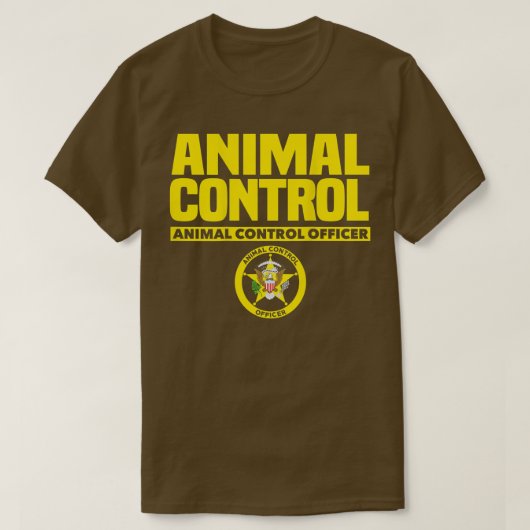 動物管理士公安制服警官 Tシャツ (デザイン正面)