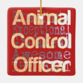 動物管理士官 セラミックオーナメント (裏面)