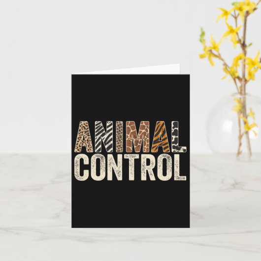 動物管理面白いハロウィーン衣装動物園パーティーM カード (黄色い花)