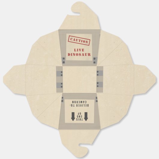 動物箱の恐竜ジュラ紀誕生日大 フェイバーボックス (見開き)