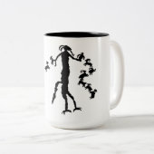 動物精神の絵画図表 ツートーンマグカップ (正面右)