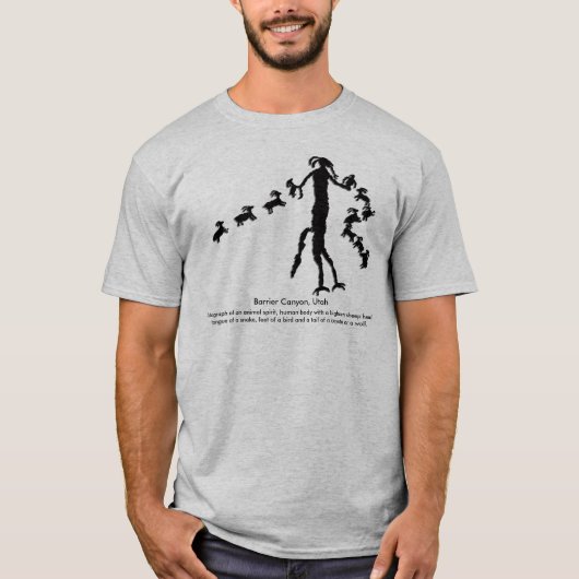 動物精神の絵画図表 Tシャツ (正面)