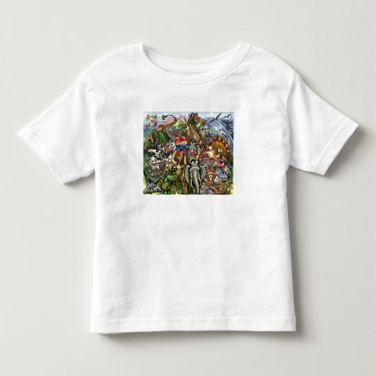 動物素晴らしと小 トドラーTシャツ (正面)