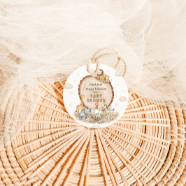 動物素朴の赤男女兼用ちゃんシャワー フェイバータグ