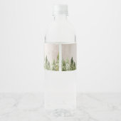 動物素朴木白フローラ赤ちゃんシャワー ペットボトルラベル (裏面)