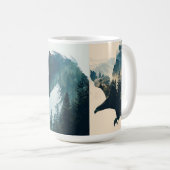 動物素朴林の山水マグカップ コーヒーマグカップ (正面右)