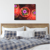 動物細胞の顕微鏡的見解2 キャンバスプリント (インサイチュ (寝室))