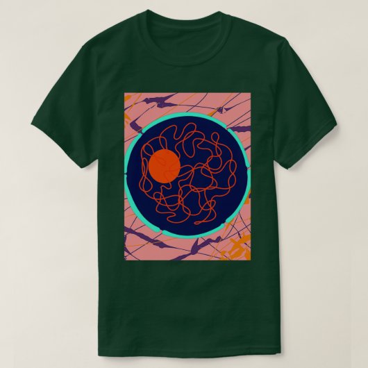 動物細胞核 Tシャツ (デザイン正面)