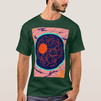 動物細胞核 Tシャツ