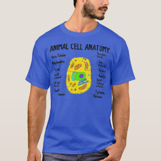 動物細胞生物学の解剖学生物学科学 Tシャツ