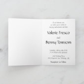 動物結婚のかわいい自然 招待状 (内部)