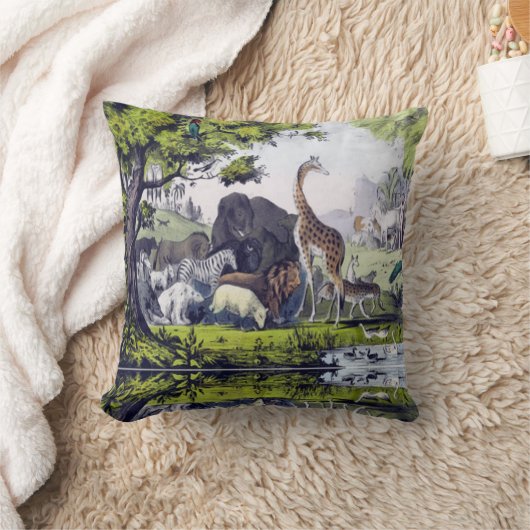 動物群 クッション (ブランケット)