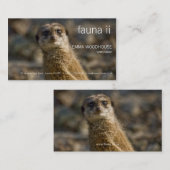 動物群- Meerkatの名刺 名刺 (正面/裏面)