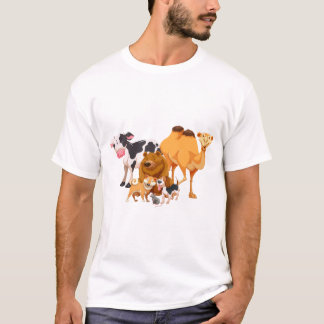 動物群 Tシャツ