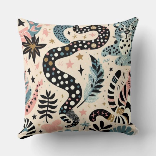 動物色 クッション (裏面)