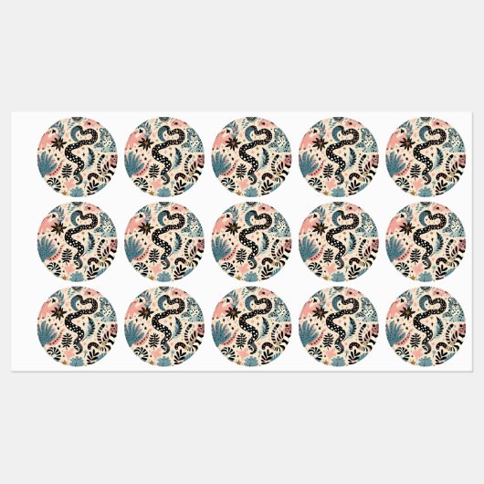 動物色 ラベル (シート)