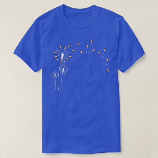 動物花植物タンポポモルモット Tシャツ (デザイン正面)