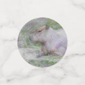 動物芸術的のカピバラ コンフェッティ (スモール正面)