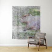 動物芸術的のカピバラ タペストリー (インサイチュ)