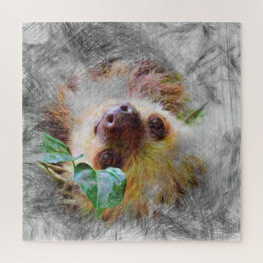 動物芸術的のナマズ ジグソーパズル (縦)