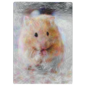 動物芸術的のハムスター クリップボード (裏面)