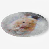 動物芸術的のハムスター ペーパープレート (アングル)