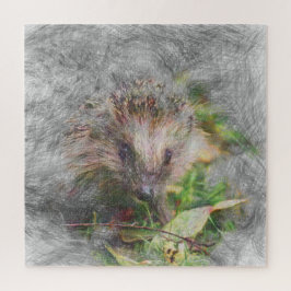 動物芸術的のハリネズミ ジグソーパズル