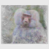 動物芸術的の子守 ラッピングペーパー (フラット)