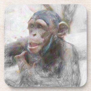 動物芸術的の若いチンプ コースター