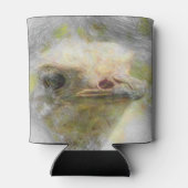 動物芸術的ダチョウ 缶クーラー (裏面)