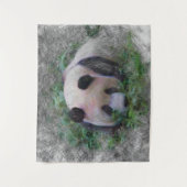 動物芸術的パンダ タペストリー (正面)