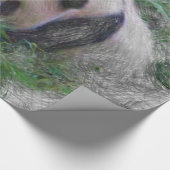 動物芸術的パンダ ラッピングペーパー (角)