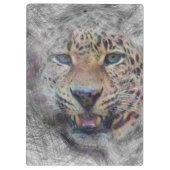 動物芸術的ヒョウ クリップボード (裏面)