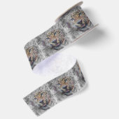 動物芸術的ヒョウ サテンリボン (裏面)