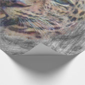 動物芸術的ヒョウ ラッピングペーパー (角)
