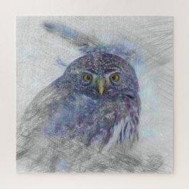 動物芸術的フクロウ ジグソーパズル