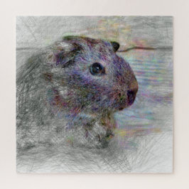 動物芸術的モルモット ジグソーパズル