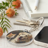 動物芸術 キーホルダー (正面右)