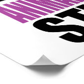 動物虐待の悪臭 ポスター (角)