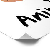 動物虐待ポスターの口実なし ポスター (角)