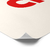 動物虐待反対ポスター 動物の足跡と人間の手 ポスター (角)