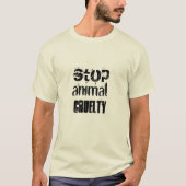 動物虐待Tシャツ Tシャツ (正面)