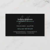 動物行動主義者 |犬のトレーニング 名刺 (裏面)