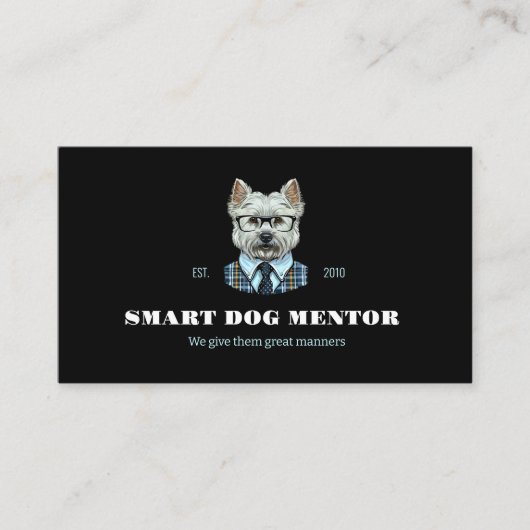 動物行動主義者 |犬のトレーニング 名刺 (正面)