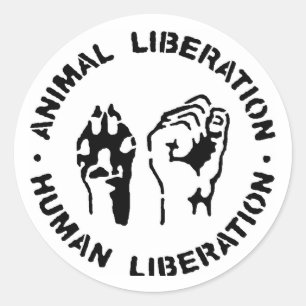 動物解放 – 人間の解放   ラウンドシール