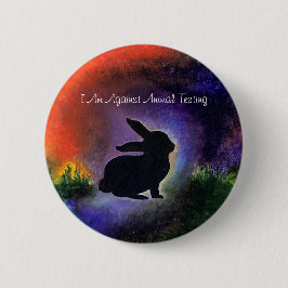動物試験に対して 缶バッジ