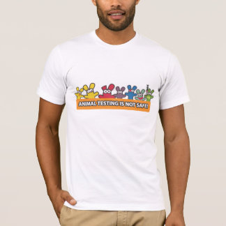 動物試験は安全ではないです Tシャツ
